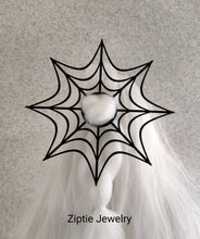 Load image into Gallery viewer, Spider Web Hair Bun Accessory - Gothic Spider Hair Band for Unique Hairstyles