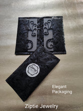 Load image into Gallery viewer, Mystical Black Fairy Ear Cuffs with Elegant Swirls