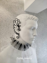 Load image into Gallery viewer, Mystical Black Fairy Ear Cuffs with Elegant Swirls