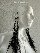 Load image into Gallery viewer, Black Tassel Ear Wrap