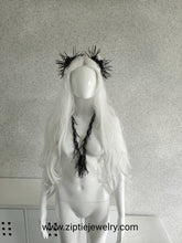 Load image into Gallery viewer, Black Spike Scrunchie