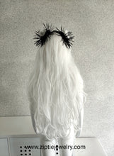 Load image into Gallery viewer, Black Spike Scrunchie