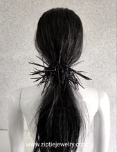 Load image into Gallery viewer, Black Spike Scrunchie