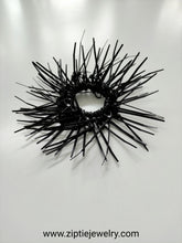 Load image into Gallery viewer, Black Spike Scrunchie