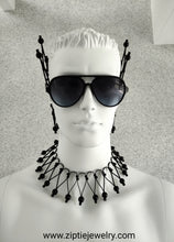 Load image into Gallery viewer, Sattement Black Beaded Ear Cuff