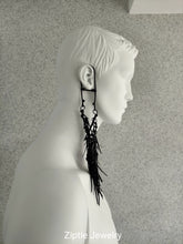 Load image into Gallery viewer, Black Tassel Ear Wrap