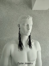 Load image into Gallery viewer, Black Tassel Ear Wrap