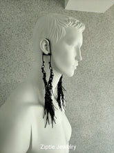 Load image into Gallery viewer, Black Tassel Ear Wrap