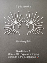 Load image into Gallery viewer, Avant-Garde Statement Ear Cuff with Silver Rhinestones