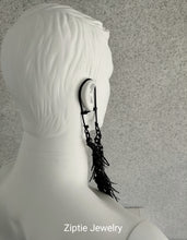 Load image into Gallery viewer, Black Tassel Ear Wrap