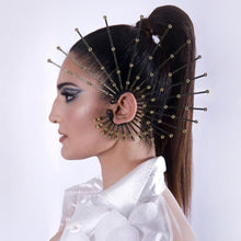 Load image into Gallery viewer, Gold Spike Ear Cuff
