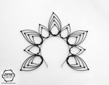 Load image into Gallery viewer, Halo Feather Zip Tie Crown