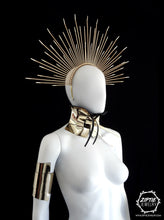 Load image into Gallery viewer, Gold Spike Halo Crown