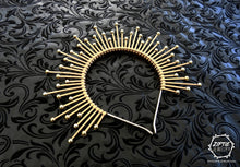 Load image into Gallery viewer, Gold Beaded Halo Crown or Gold Neckpiece