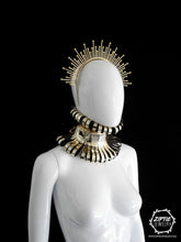 Load image into Gallery viewer, Gold Beaded Halo Crown or Gold Neckpiece