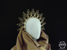 Load image into Gallery viewer, Gold Halo Zip Tie Crown