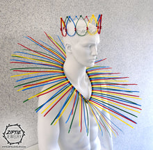 Load image into Gallery viewer, Multicolor Spike Set, Crown + Collar