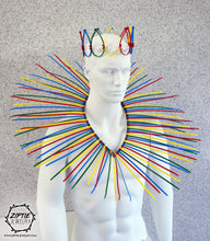 Load image into Gallery viewer, Multicolor Spike Set, Crown + Collar
