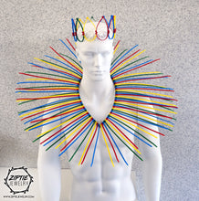 Load image into Gallery viewer, Multicolor Spike Set, Crown + Collar