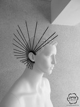 Load image into Gallery viewer, Spike Ear Cuff with Silver Rhinestones