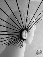 Load image into Gallery viewer, Spike Ear Cuff with Silver Rhinestones