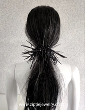 Load image into Gallery viewer, Black Spike Scrunchie
