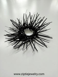 Black Spike Scrunchie