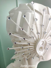Load image into Gallery viewer, Avant-Garde Statement Ear Cuff with Silver Rhinestones
