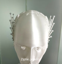 Load image into Gallery viewer, Avant-Garde Statement Ear Cuff with Silver Rhinestones

