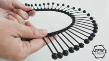 Load and play video in Gallery viewer, Futuristic Black Spike Choker
