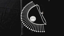 Load and play video in Gallery viewer, White Pearl Spike Collar

