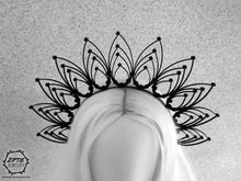 Load image into Gallery viewer, Black Halo Zip Tie Crown
