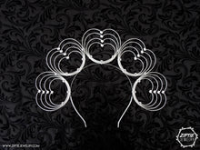 Load image into Gallery viewer, Silver Heart Crown
