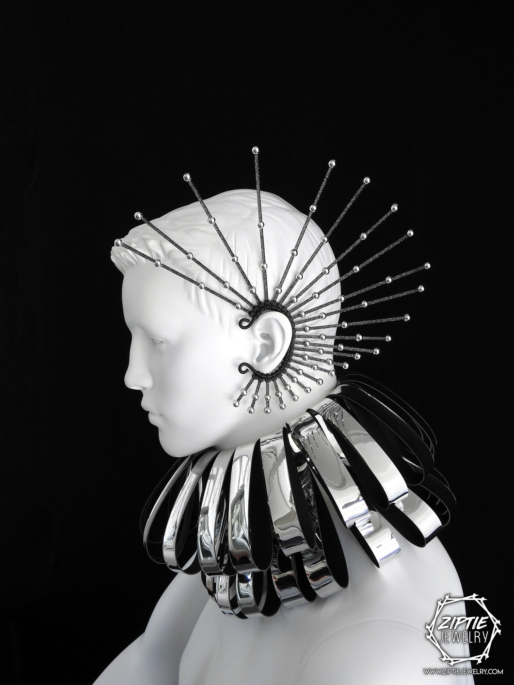 Silver Spike Ear Cuff