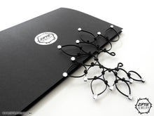 Load image into Gallery viewer, Show Black Ear Cuff with Silver Rhinestones
