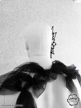Load image into Gallery viewer, Show Black Ear Cuff with Silver Rhinestones
