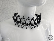 Load image into Gallery viewer, Black Beaded Choker
