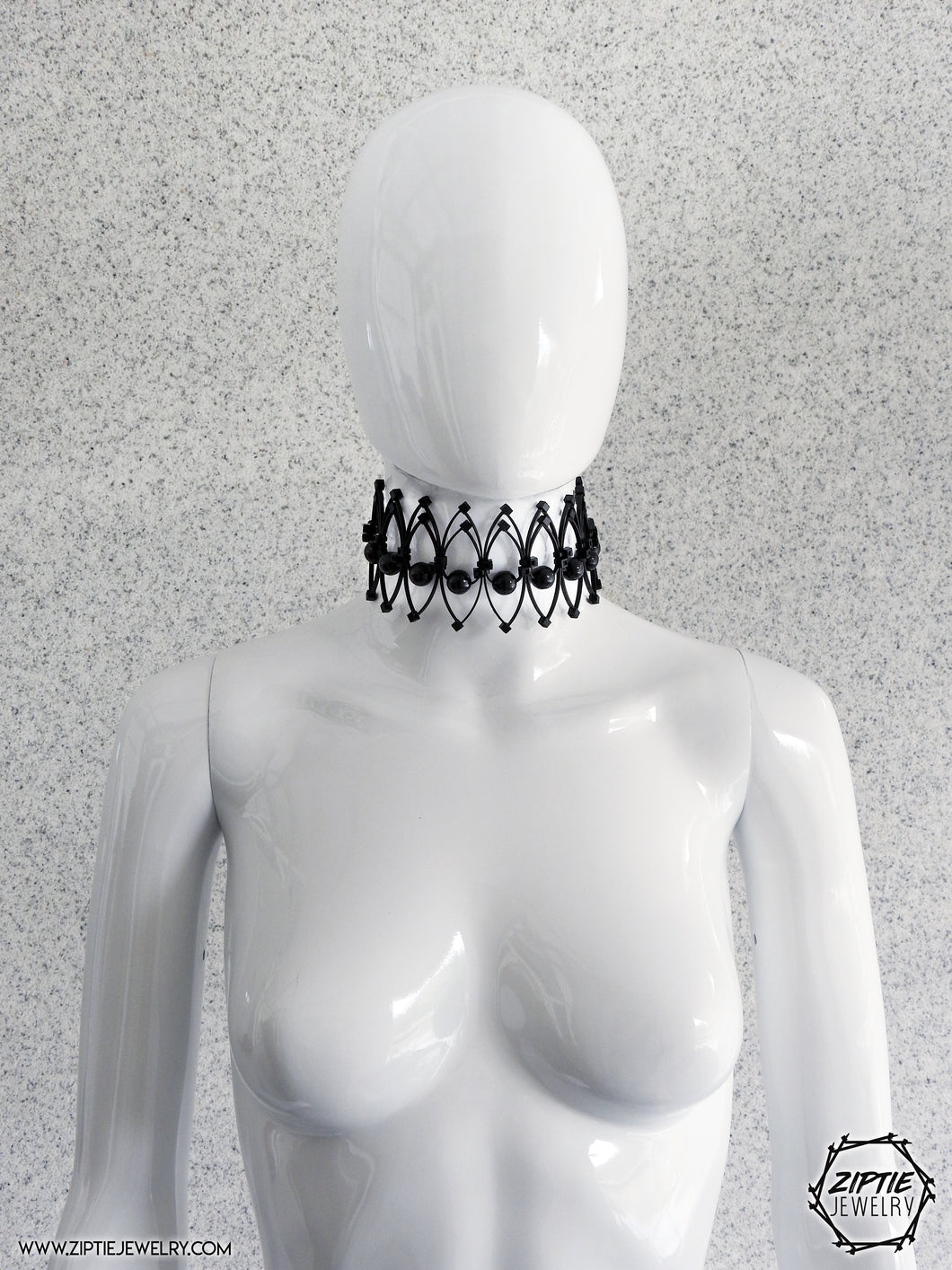 Black Beaded Choker