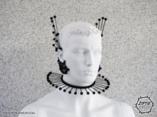 Load image into Gallery viewer, Futuristic Black Spike Choker
