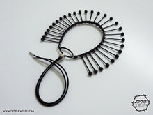 Load image into Gallery viewer, Futuristic Black Spike Choker
