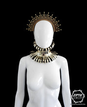 Load image into Gallery viewer, Gold Beaded Halo Crown or Gold Neckpiece
