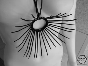 Long Spike Pendant Necklace