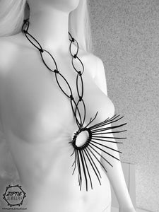 Long Spike Pendant Necklace