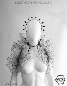 Minimalist Beaded Black Crown