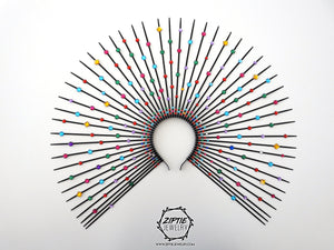 Multicolor Rhinestone Halo Crown
