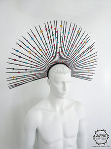 Multicolor Rhinestone Halo Crown