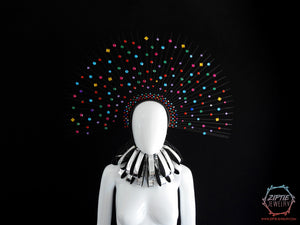 Multicolor Rhinestone Halo Crown