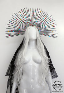 Multicolor Rhinestone Halo Crown
