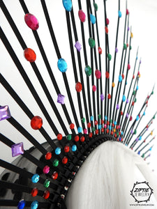 Multicolor Rhinestone Halo Crown