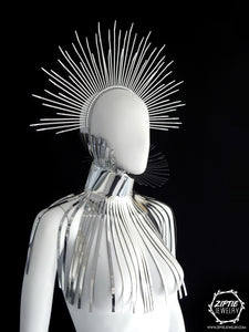 Silver Spike Zip Tie Halo Crown